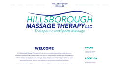 Desktop Screenshot of hillsboroughmassage.com