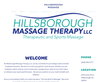 Tablet Screenshot of hillsboroughmassage.com